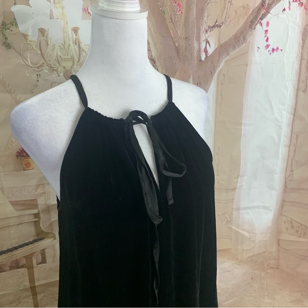 Velvet by Graham & Spencer ALEAHA SILK VELVET HALTER TOP - Picture 8 of 13